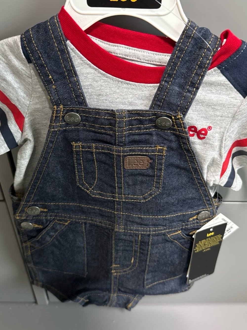 Lee Kids' Dark Blue Denim Overalls - Navy